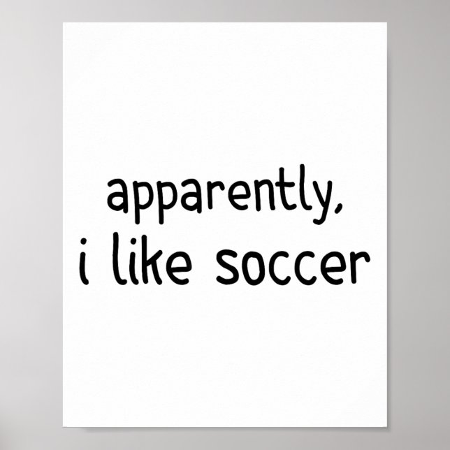 Poster Aparentemente eu gosto de futebol Jogo de futebol  (Frente)