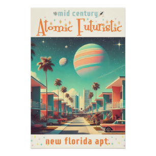 Pôster Apartamentos Atômicos Futuristas New Florida