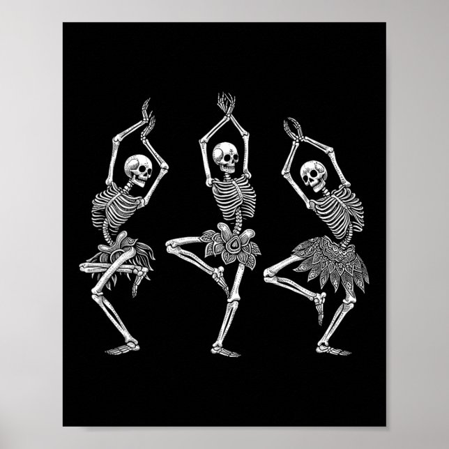 Poster Apartamentos de Balé de dança de Skeleton Balé Hal (Frente)