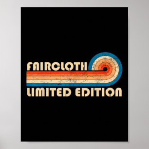 Poster Apelido de Faircloth Retro Vintage 80s 90s Anivers