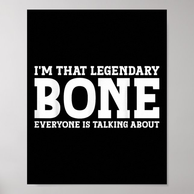 Poster Apelido Osso Funny Team Sobrenome Bone (Frente)
