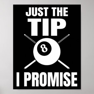 Poster Apenas A Dica Que Prometo Billiard Piscina Billiar