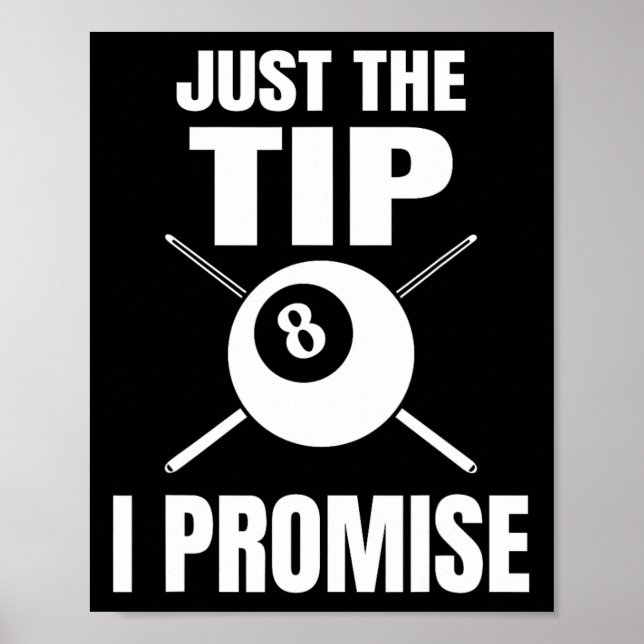 Poster Apenas A Dica Que Prometo Billiard Piscina Billiar (Frente)