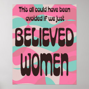 Poster Apenas acredite nas mulheres