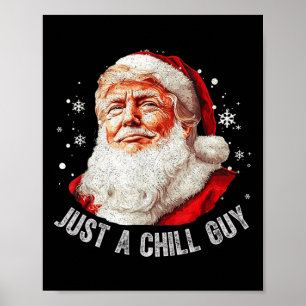 Poster Apenas Caras De Natal Engraçados Papais noeis Trum