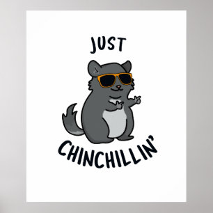 Poster Apenas Chin Chillin Funny Chinchilla Pun