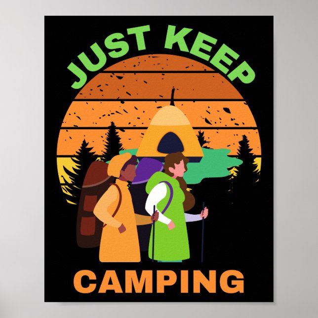 POSTER APENAS CONTINUE ACAMPANDO (Frente)