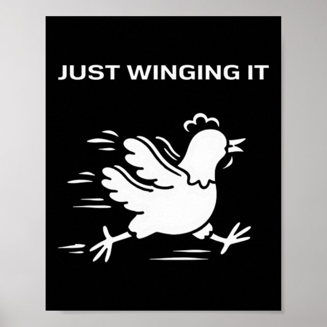 Poster Apenas Improvisando Frango Engraçado  (Frente)