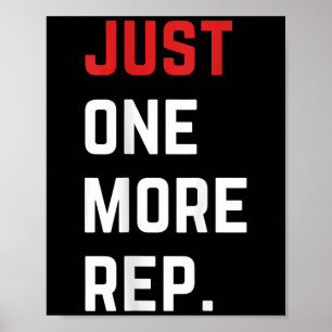 Poster Apenas Mais Um Gym Motivacional Rep