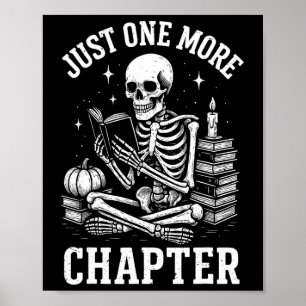 Poster Apenas Mais Um Livro De Leitura De Esqueleto