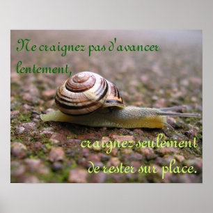 Poster Apenas mantenha ir! - Francês