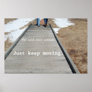 Poster Apenas mantenha mover-se