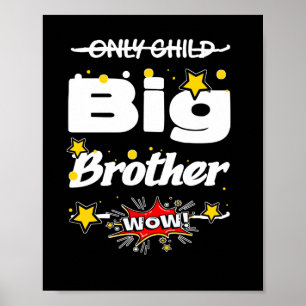 Poster Apenas o adesivo de banda desenhada do Child Broth