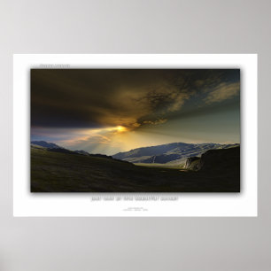 Poster apenas olhe este por do sol bonito