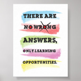 Poster Apenas oportunidades de aprendizagem - aprendizage