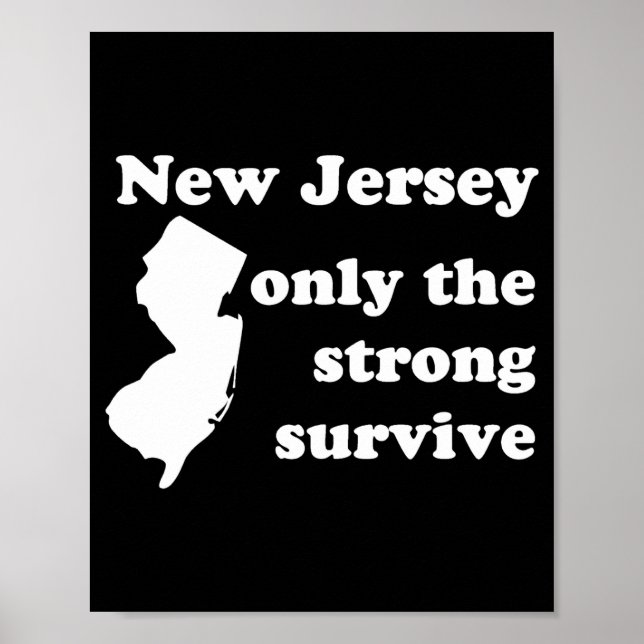 Poster Apenas os fortes sobrevivem em Nova Jersey _1 (Frente)