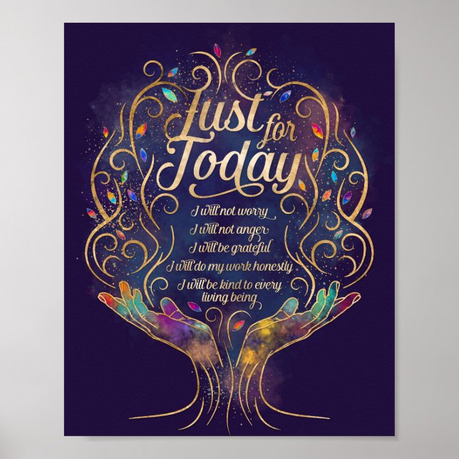 Poster Apenas para os atuais Princípios Reiki (Frente)