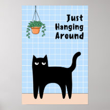 Apenas Pendurado Por Aqui Arte de Parede de Banhei
