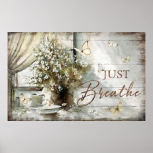 Poster Apenas Respire Vintage Chill