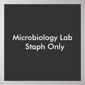 Pôster Apenas Staph do Laboratório de Microbiologia