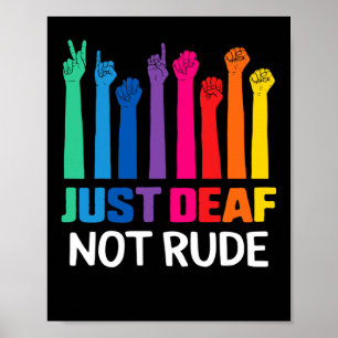 Poster Apenas surdo não é surdo, consciência de surdo, fi