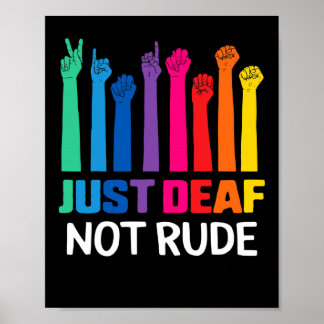 Poster Apenas surdo não é surdo, consciência de surdo, fi