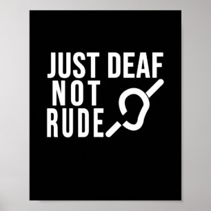 Poster Apenas surdo não é surdo, consciência de surdo, fi