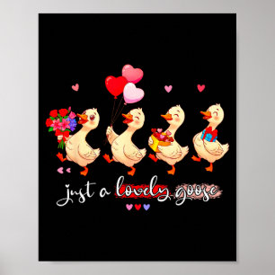 Poster Apenas Um Ganso Adorável Equipe Animal Boba Valent