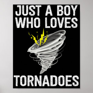 Poster Apenas um garoto que ama tornados relâmpago Thunde