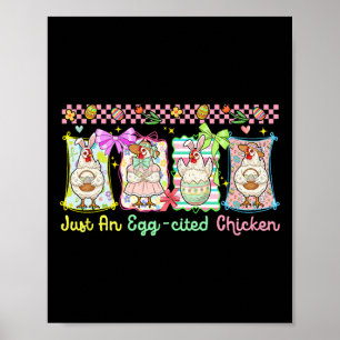 Poster Apenas um grupo de Páscoa de coelho frango Egg-cit