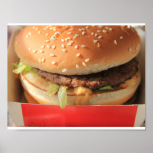 Pôster Apenas um Hamburger clássico