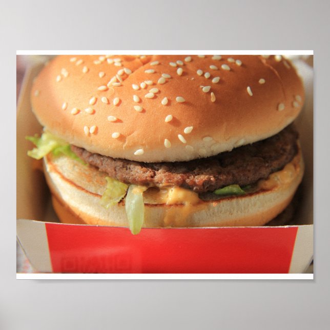 Pôster Apenas um hambúrguer clássico (Frente)
