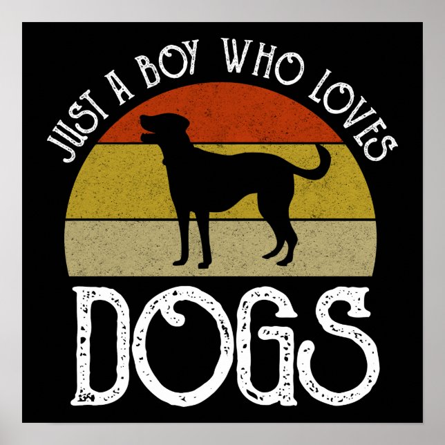 Poster Apenas um menino que ama cachorros (Frente)