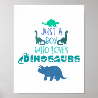 Poster Apenas um menino que ama dinossauros