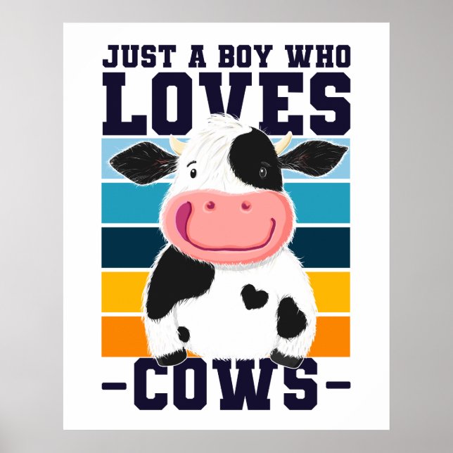 Poster Apenas Um Menino Que Ama Vacas (Frente)