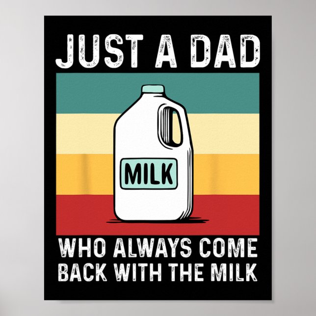 Poster Apenas um pai que sempre volta com leite Pai engra (Frente)