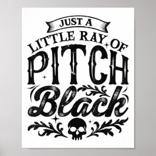 Poster Apenas Um Pequeno Raio De Breu Black Spooky Season