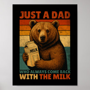 Poster Apenas um ursinho de papai que sempre volta com o
