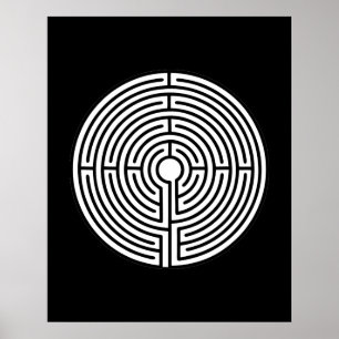 Poster Apenas uma circular do labirinto