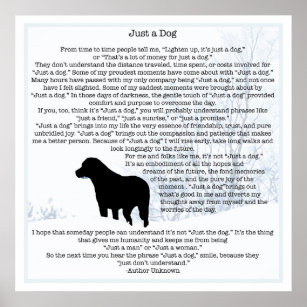 Poster Apenas Uma Cotação De Cachorro - Black Labrador - 