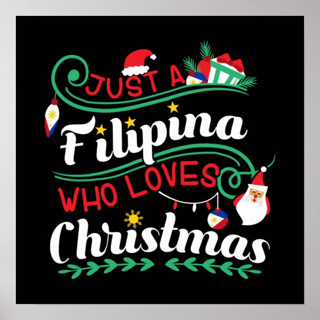 Poster Apenas uma Filipina que ama o Natal (Frente)