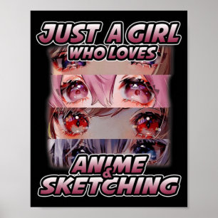 Poster Apenas uma garota que ama anime e esboça o Japão
