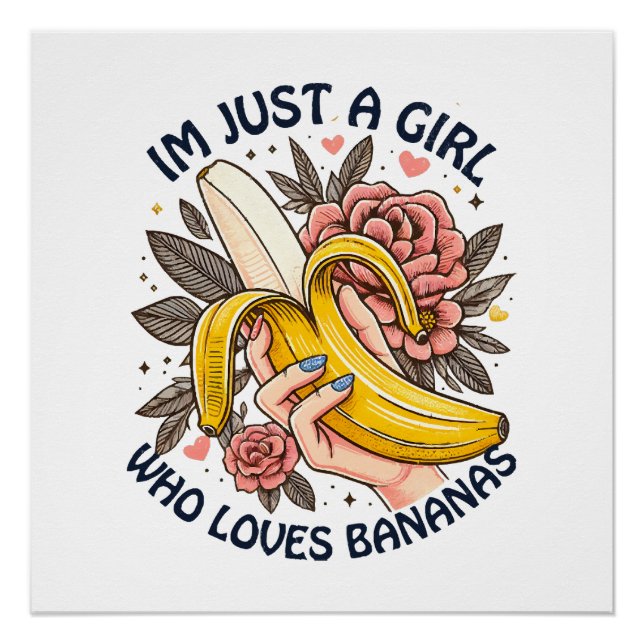 Pôster Apenas Uma Garota Que Ama Bananas  (Frente)