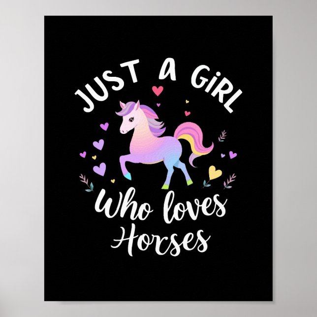 Poster Apenas Uma Garota Que Ama Cavalos (Frente)