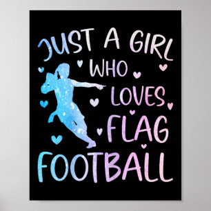 Poster Apenas Uma Garota Que Ama Futebol Americano Divert