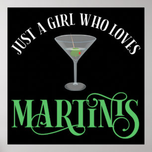 Poster Apenas Uma Garota Que Ama Martinis