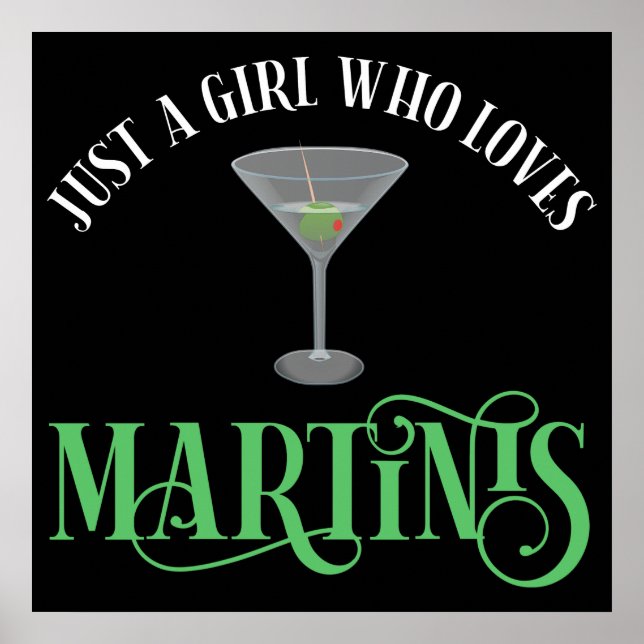 Poster Apenas Uma Garota Que Ama Martinis (Frente)