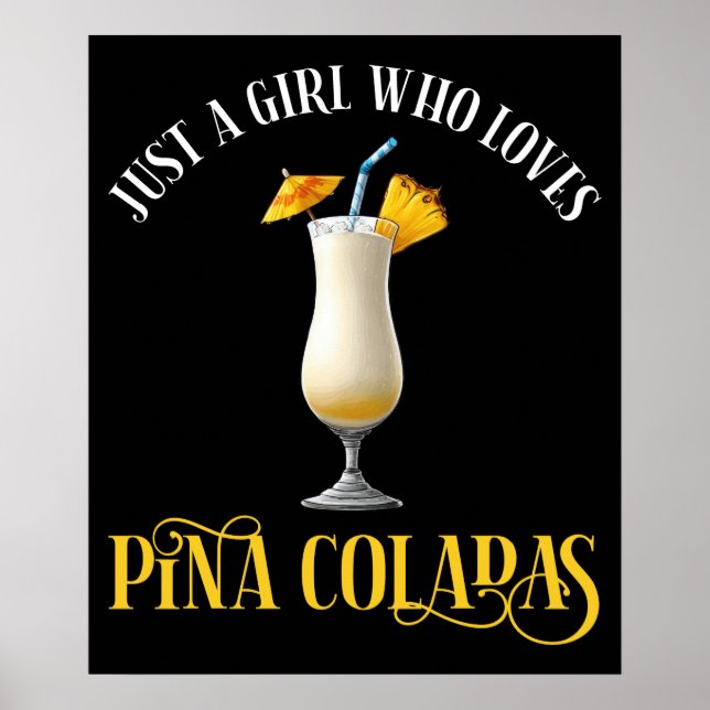 Poster Apenas Uma Garota Que Ama Pina Coladas (Frente)