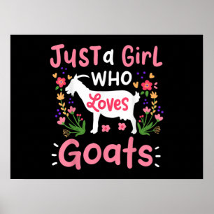 Poster Apenas Uma Menina Que Adora Cabras