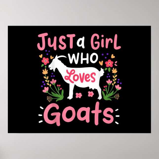 Poster Apenas Uma Menina Que Adora Cabras (Frente)